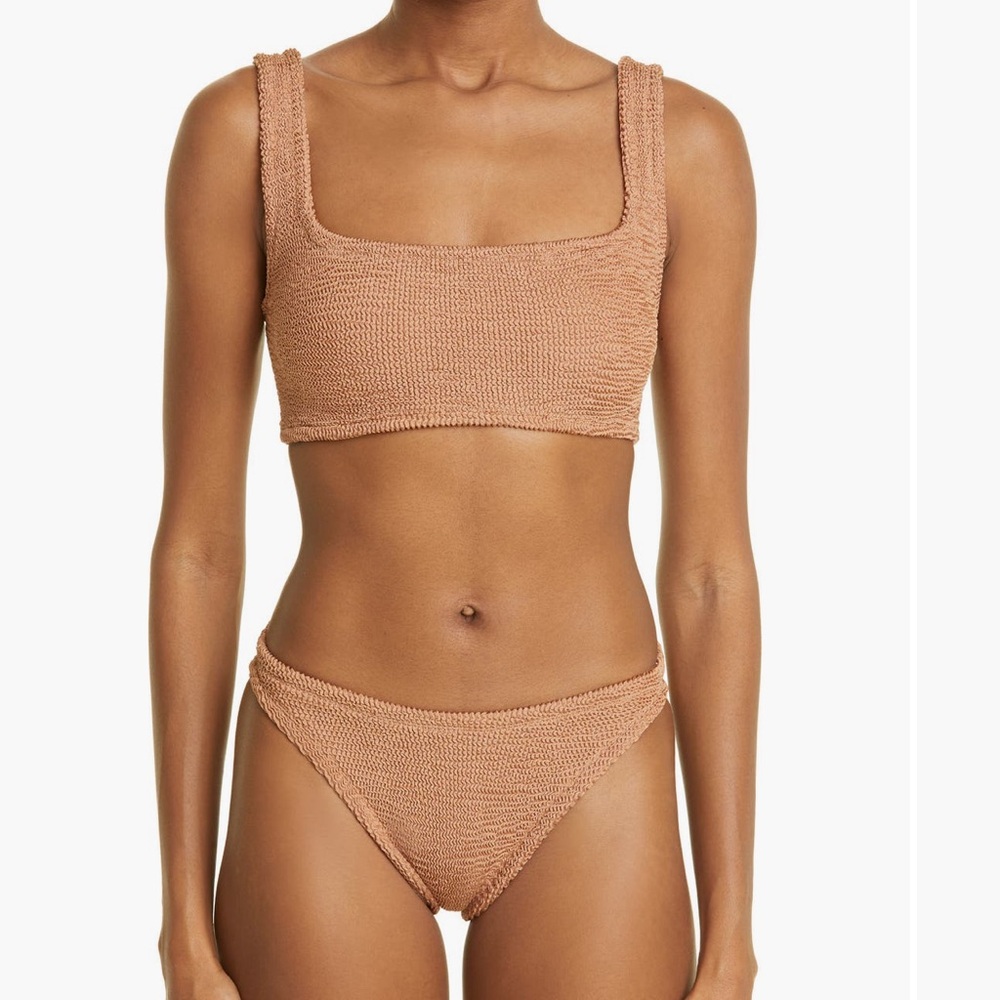 Hunza G Tan Bikini Set